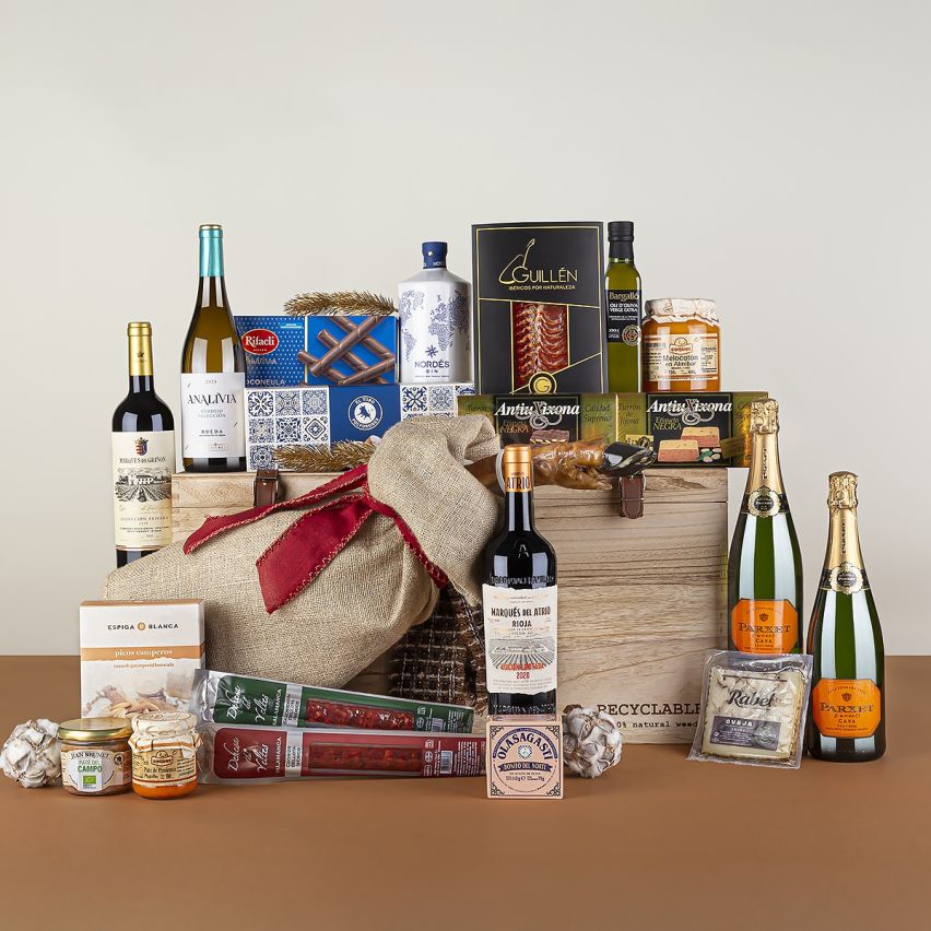 Baúl de Navidad con Paleta Gran Reserva Joyas de la Serrania