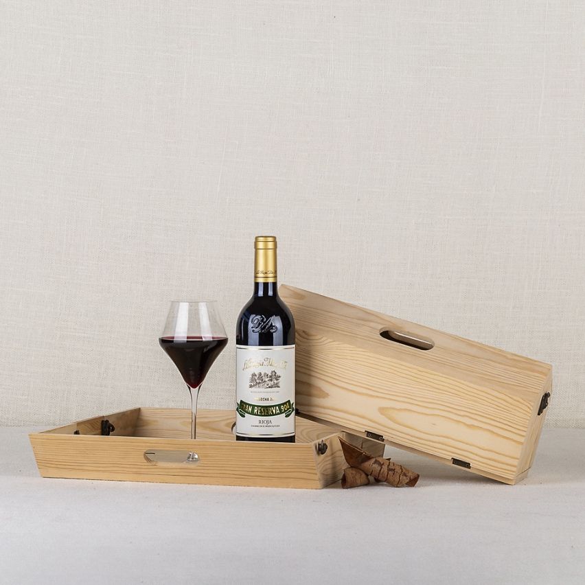 Caja Madera con Vino Gran Reserva 904