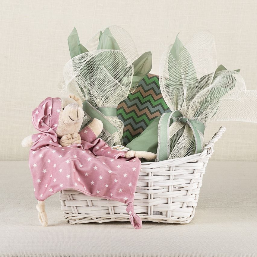 Canastilla Teddy Pink