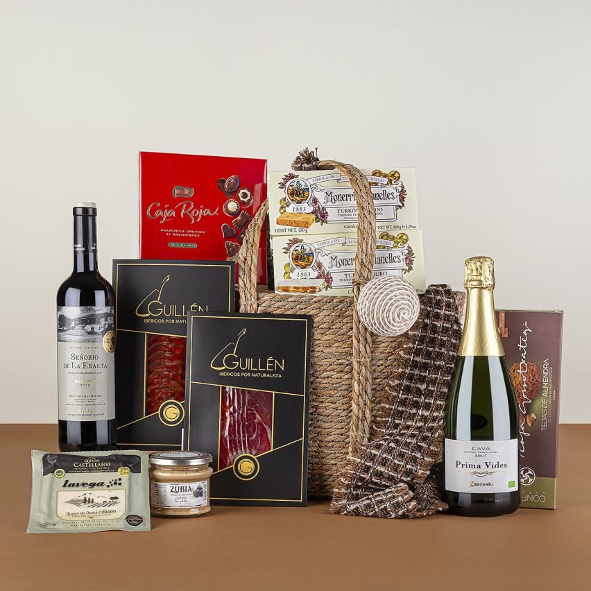 Regalo Navideño Gourmet con Anchoas del Cantábrico y Queso con Trufa