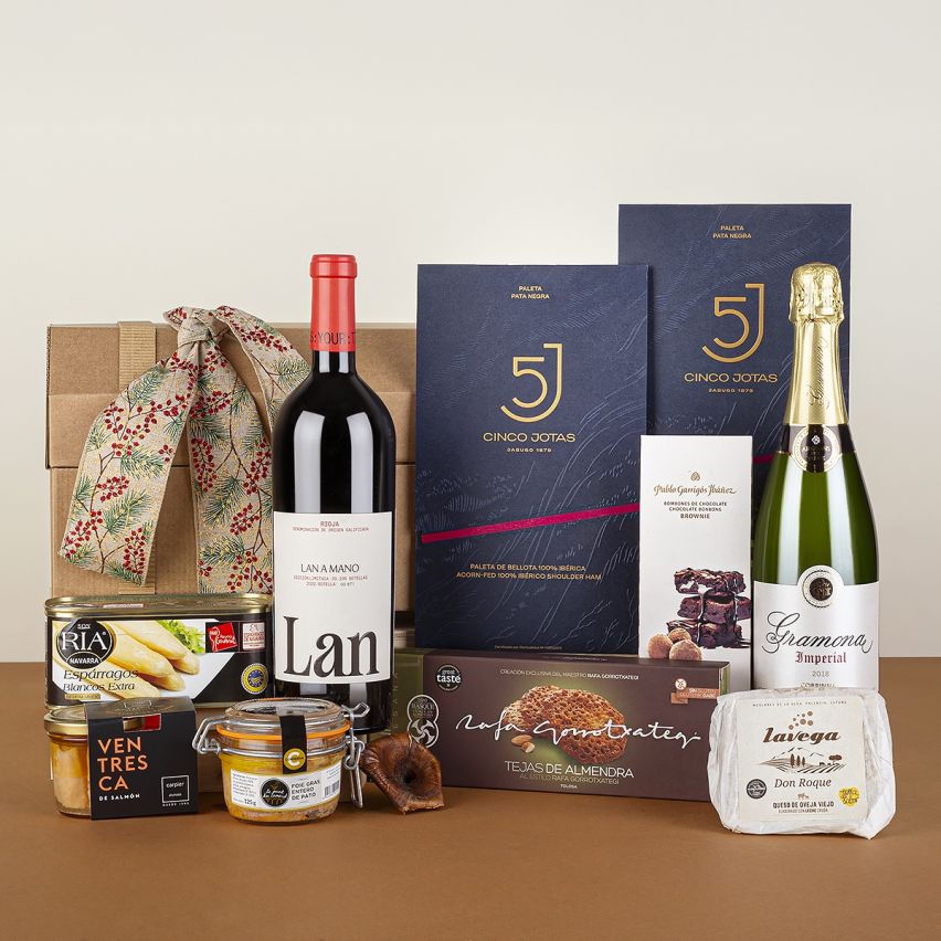 Baúl de Navidad Premium con Cinco Jotas y Corpinnat Ecológico