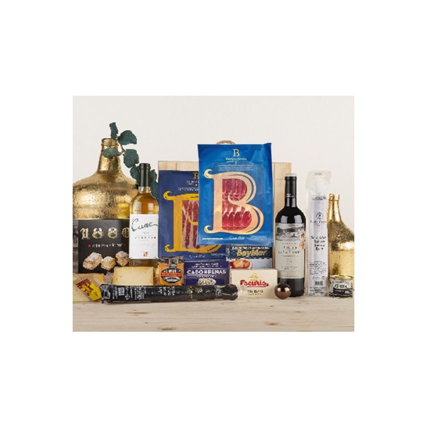 Estuche Navidad Vino, Embutidos y Conservas Premium