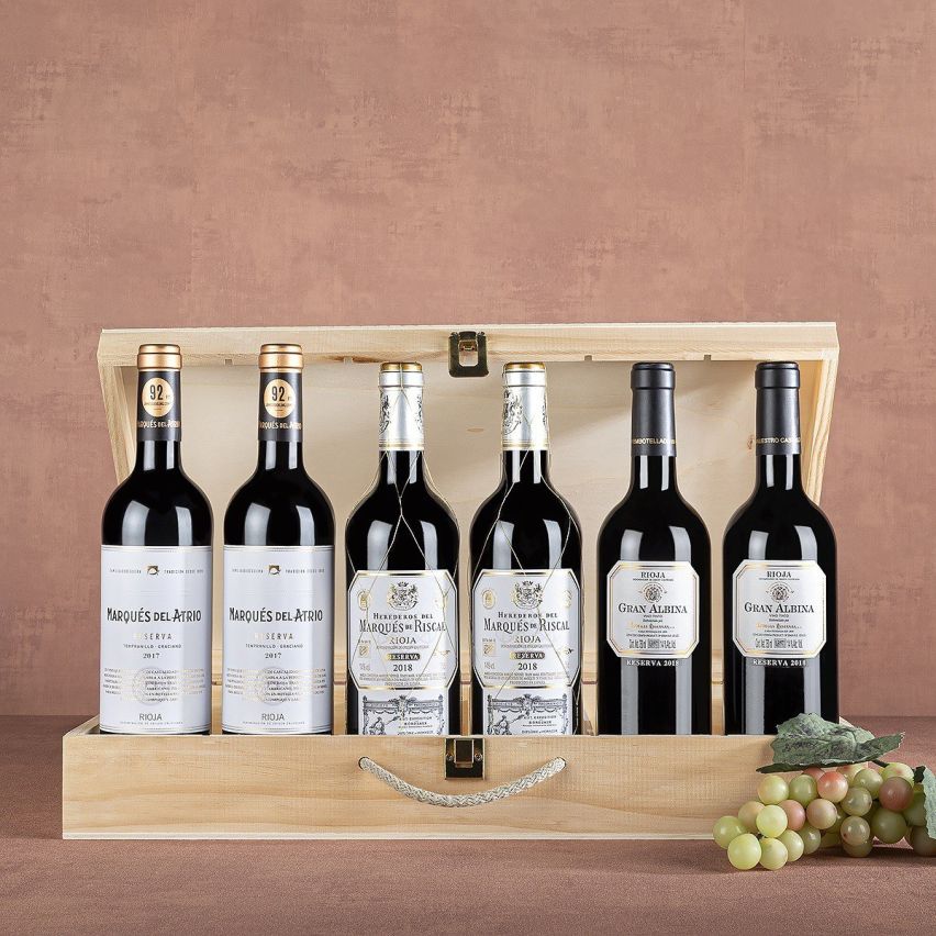 Estuche R-11 en Caja de Madera con 6 Reservas de Rioja