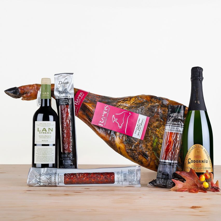 Navidad Lote con Paleta de cebo Ibérica J-2