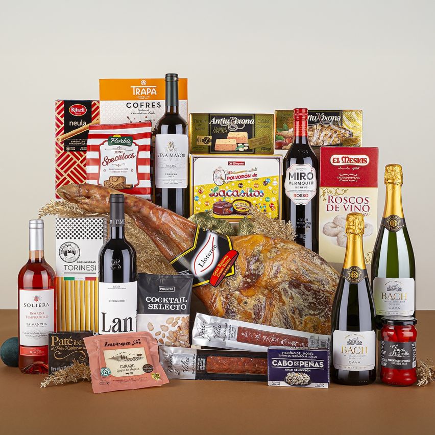 Lote de Navidad Gourmet Galilea con Paleta Gran Reserva y Queso Premiado