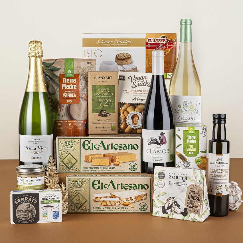 Lote de Navidad Ecológico con Cava Codorníu y Productos Bio