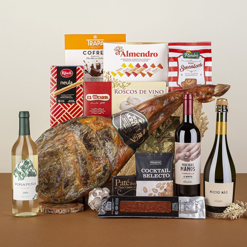 Lote de Navidad con Paleta Reserva Montesur e Ibéricos Gourmet