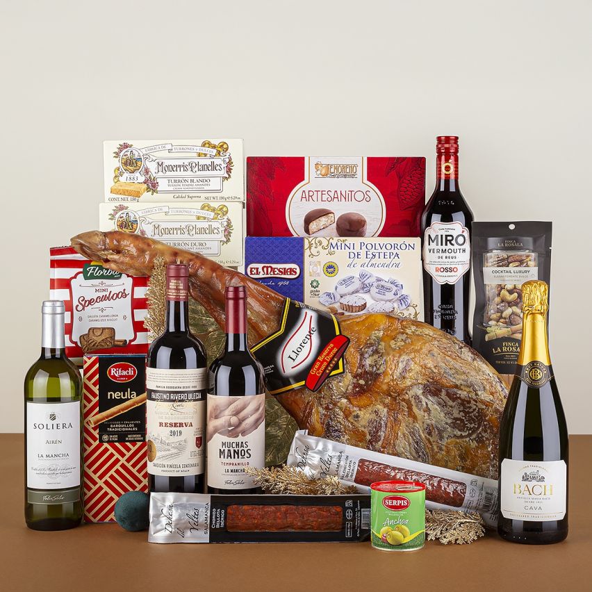 Lote de Navidad con Paleta Llorente y Vino Tinto Reserva
