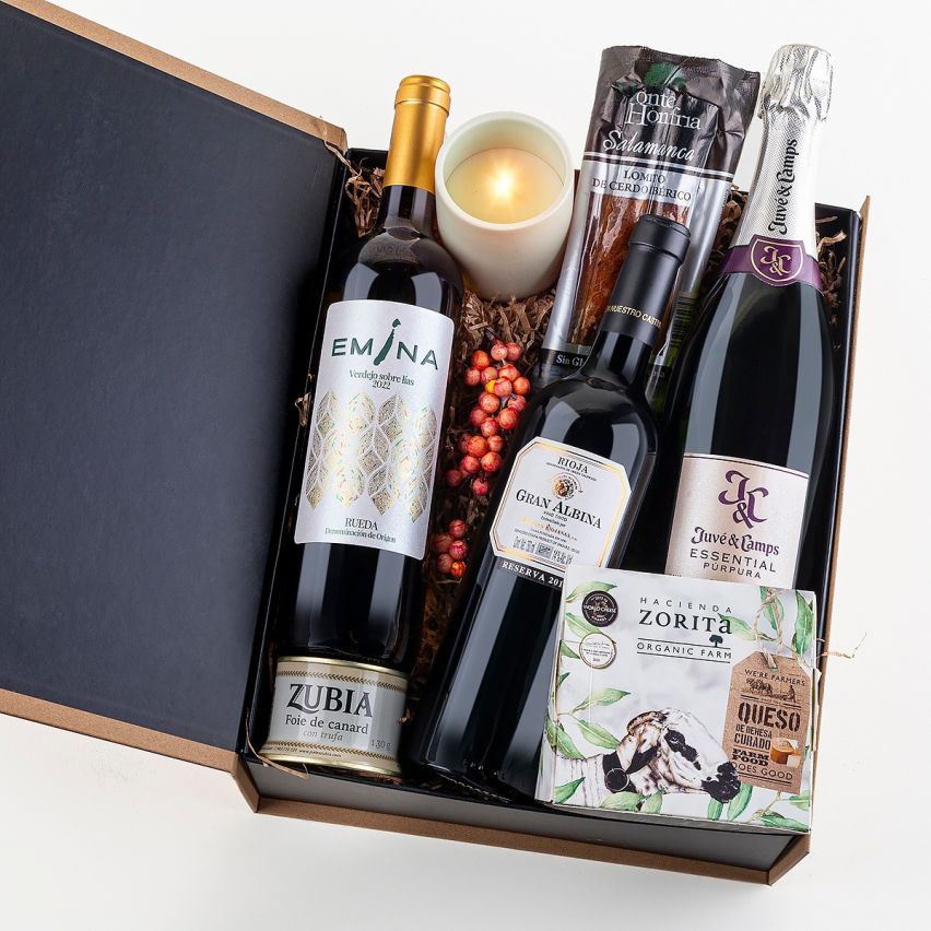 Gift Box Blanca Navidad Gourmet - Regalos de Empresa para Navidad