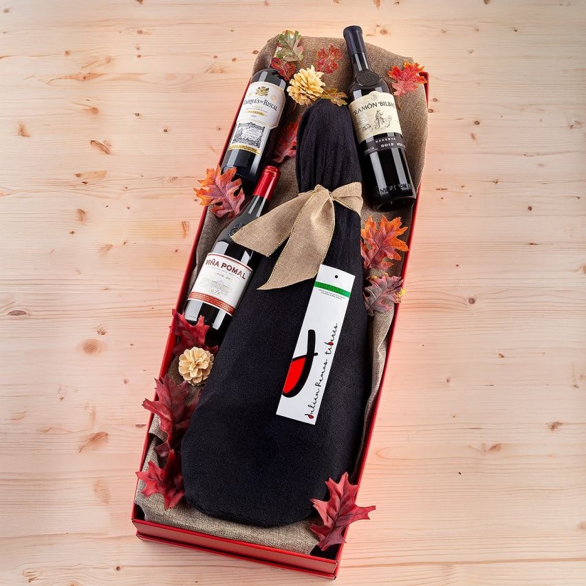 Paleta ibérica de cebo Julián Ramos con lote de vino