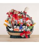 Cesta de Navidad con paleta y surtido de embutidos bellota ibéricos