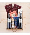 Estuche Navidad Gourmet con Vino, Embutidos y Foie
